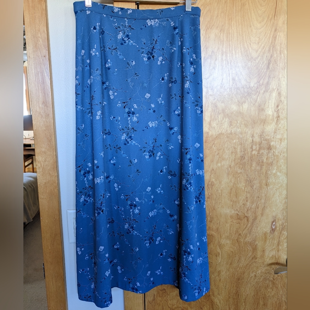 Vintage Pendleton floral midi skirt